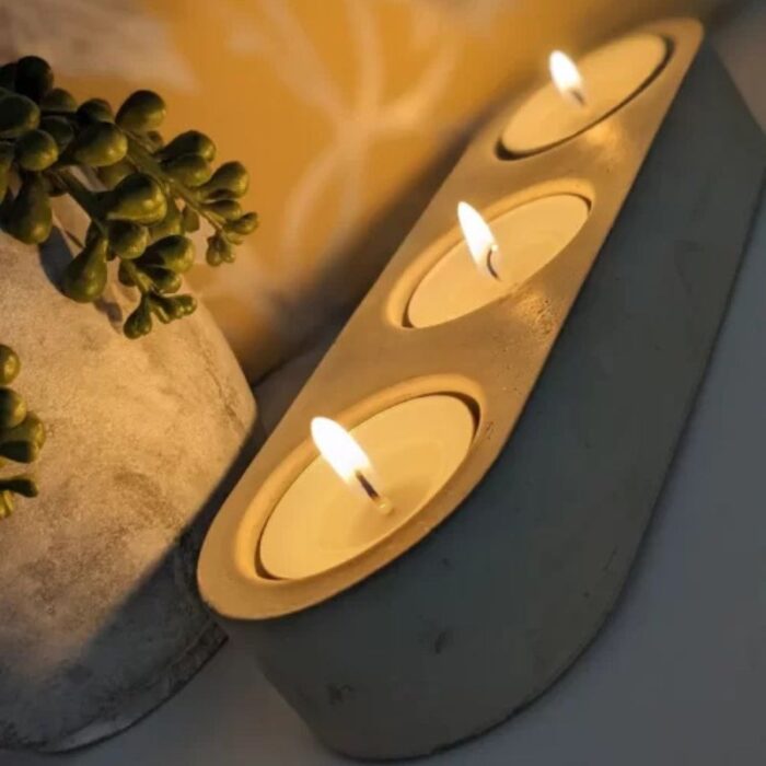 TRIPLE TEA LIGHT HOLDER – LHT01 – Hanmode Online Store
